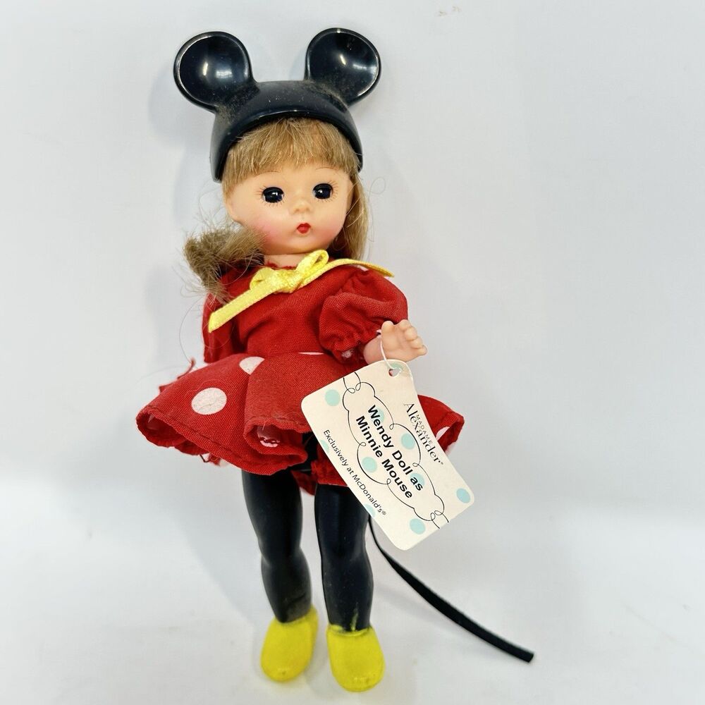 Madame Alexander Wendy Doll as Minnie Mouse McDonalds Happy Meal Toy Disney 2004